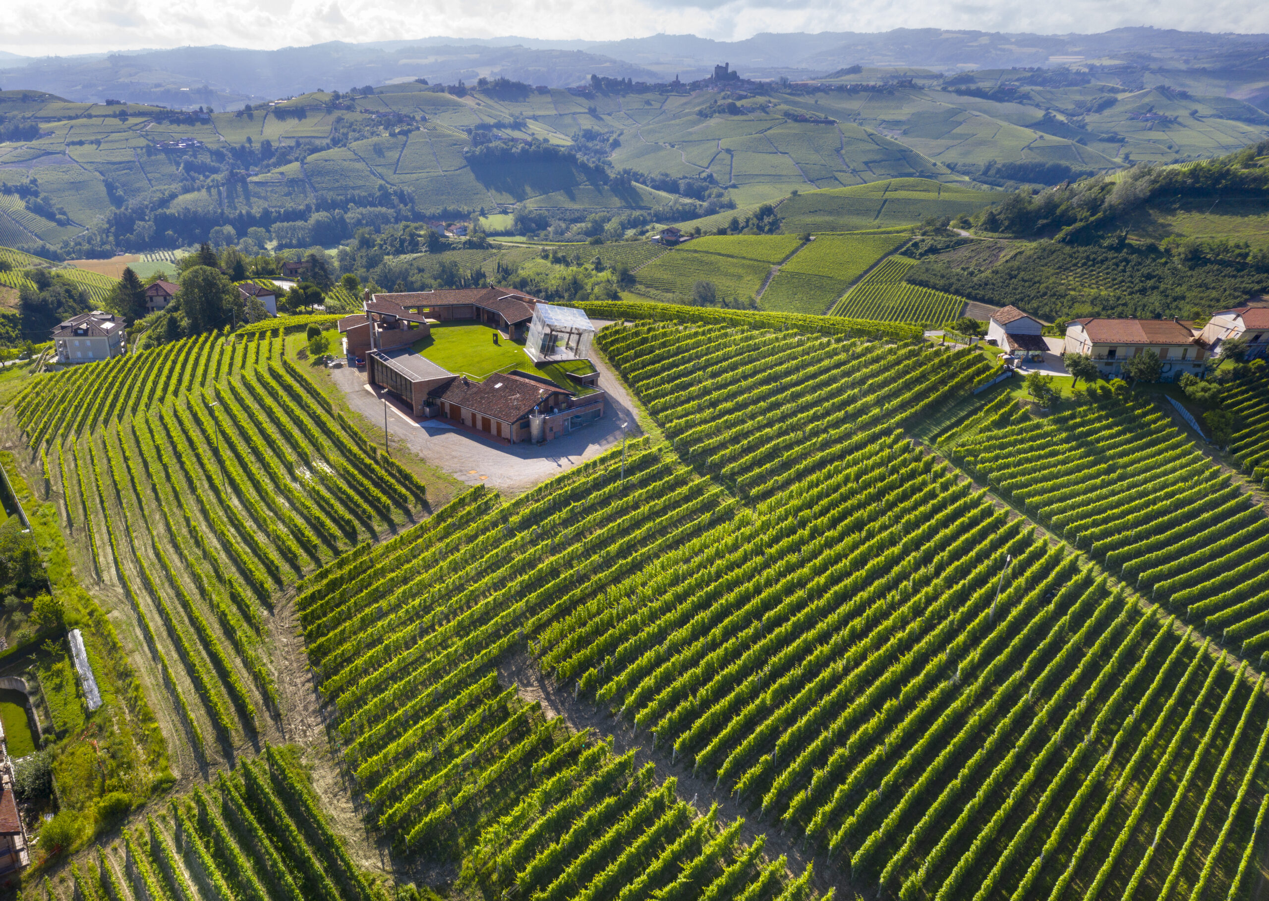 Color arial image of Bricco Rocche in Italy