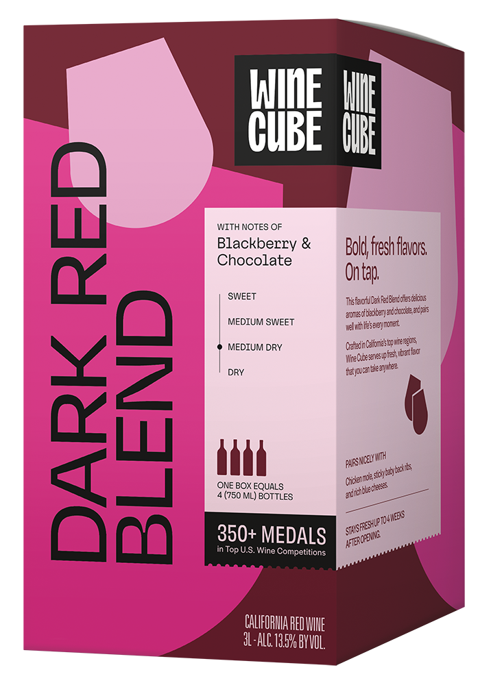 Dark Red Blend Wine Cube