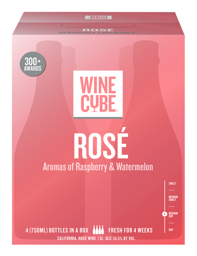Rose Wine Cube